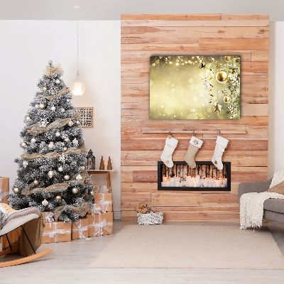 Foto op canvas Gold Christmas Holiday Decoraties