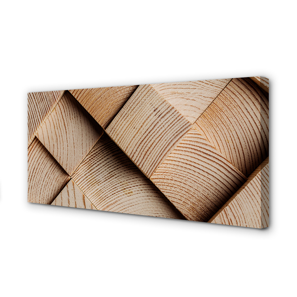 Canvas doek foto Hout potten knoop