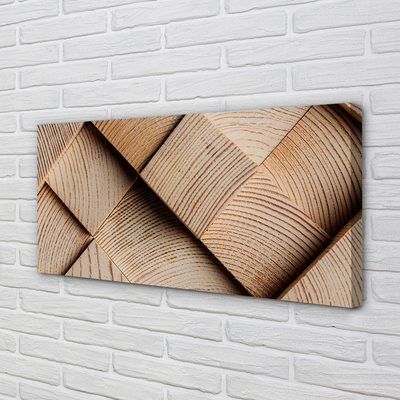 Canvas doek foto Hout potten knoop