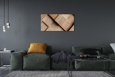 Canvas doek foto Hout potten knoop