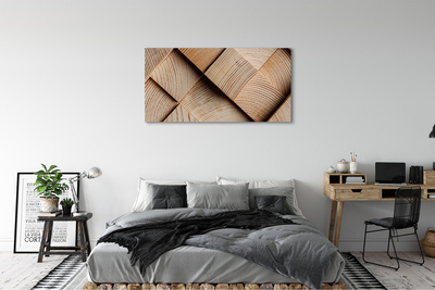 Canvas doek foto Hout potten knoop