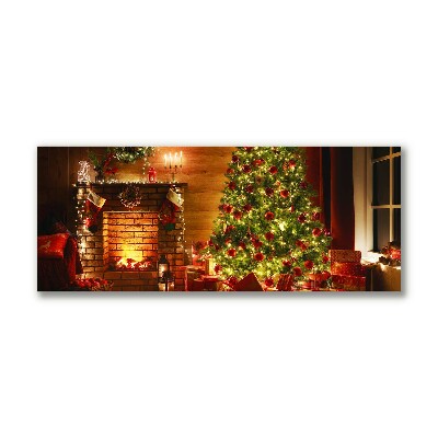 Foto op canvas Christmas Fireplace Christmas Gift
