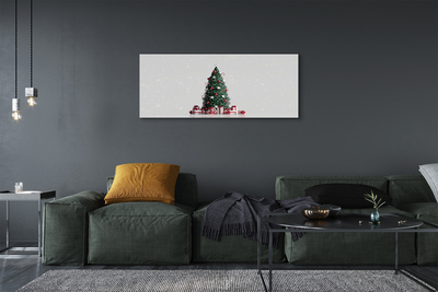 Schilderij op canvas Kerstboom geschenken decoraties