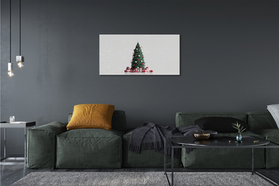 Schilderij op canvas Kerstboom geschenken decoraties