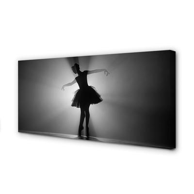 Schilderij canvas Grijze ballet achtergrond