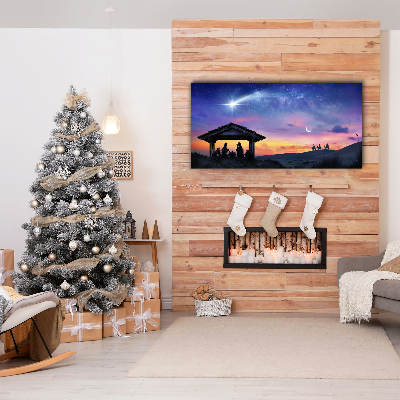 Foto op canvas Stabiele Kerstmis Jesus