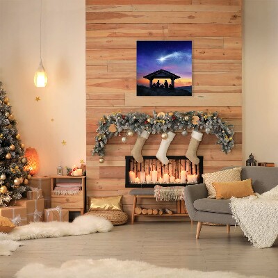 Foto op canvas Stabiele Kerstmis Jesus