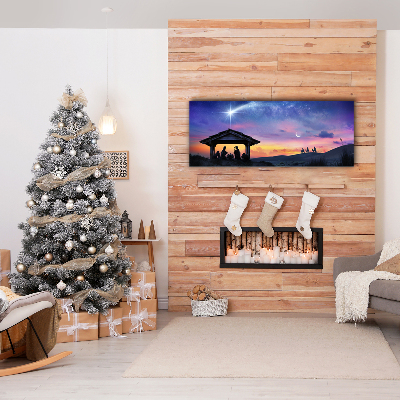 Foto op canvas Stabiele Kerstmis Jesus