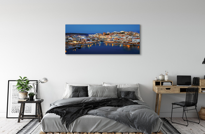 Foto op canvas Griekenland coast city night