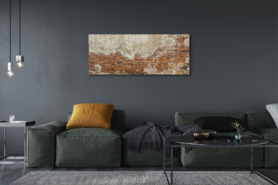 Canvas doek foto Bakstenen muur muur