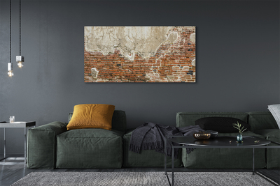 Canvas doek foto Bakstenen muur muur