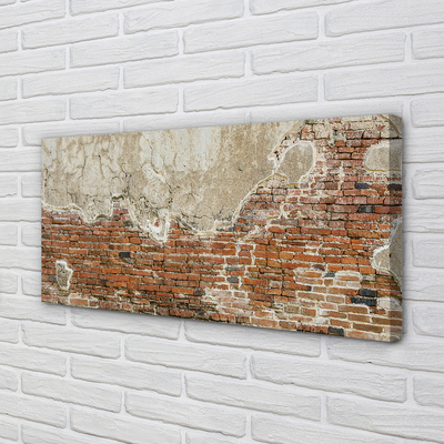 Canvas doek foto Bakstenen muur muur