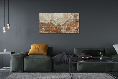 Canvas doek foto Bakstenen muur muur