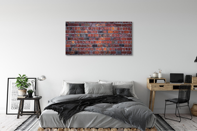 Canvas doek foto Bakstenen muur muur