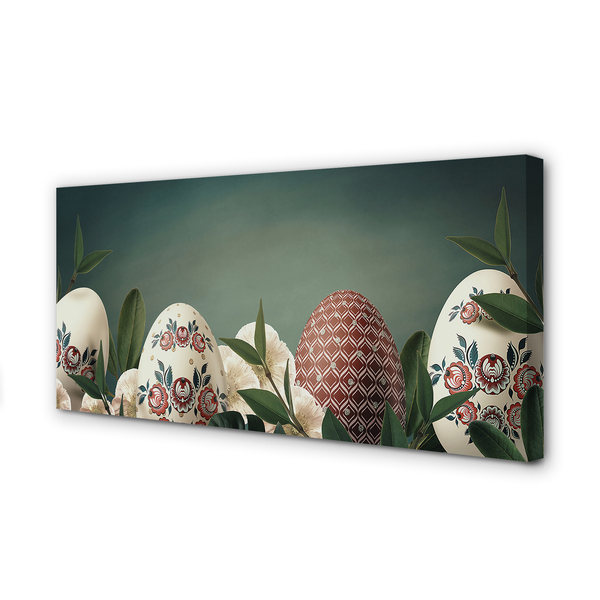 Schilderij op canvas Bladeren van eierbloemen