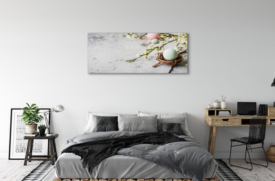 Schilderij op canvas Bloemen eieren