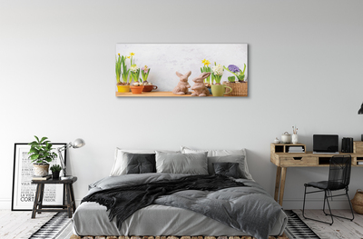 Schilderij op canvas Konijnenbloemen