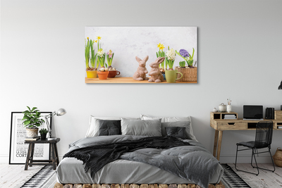 Schilderij op canvas Konijnenbloemen