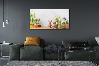 Schilderij op canvas Konijnenbloemen