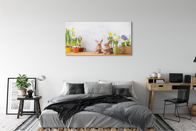 Schilderij op canvas Konijnenbloemen