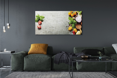 Canvas doek foto Peper zout rode ui