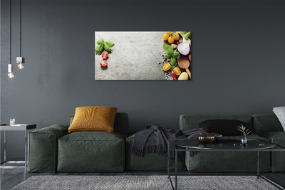 Canvas doek foto Peper zout rode ui