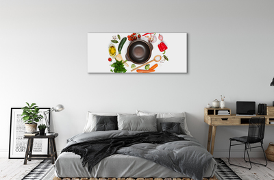 Canvas doek foto Lepel tomaten peterselie