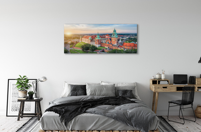 Foto op canvas Cracow castle panorama sunrise