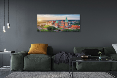 Foto op canvas Cracow castle panorama sunrise