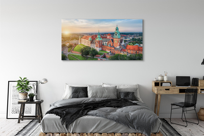 Foto op canvas Cracow castle panorama sunrise