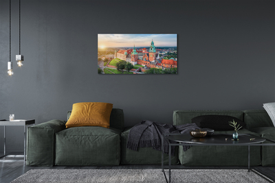 Foto op canvas Cracow castle panorama sunrise