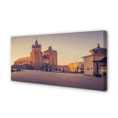 Foto op canvas Krakau-kerkzonsopgang