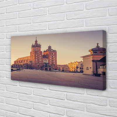 Foto op canvas Krakau-kerkzonsopgang