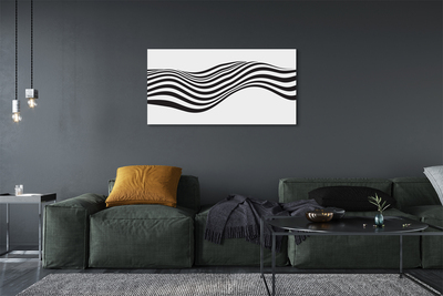 Foto op canvas Zebra wave stripes