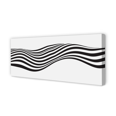 Foto op canvas Zebra wave stripes