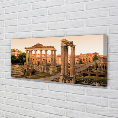 Foto op canvas Rome forum romanum sunrise