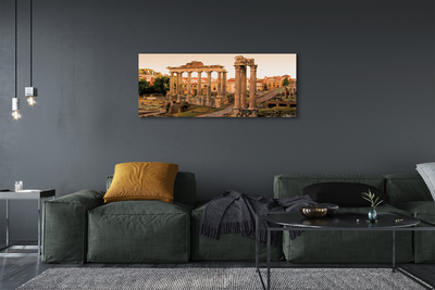 Foto op canvas Rome forum romanum sunrise