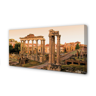 Foto op canvas Rome forum romanum sunrise