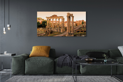 Foto op canvas Rome forum romanum sunrise