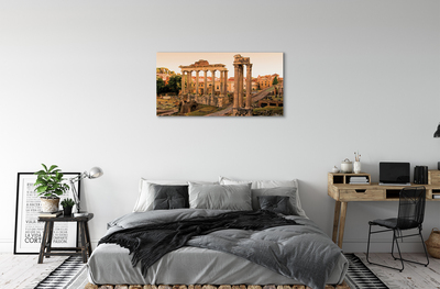 Foto op canvas Rome forum romanum sunrise