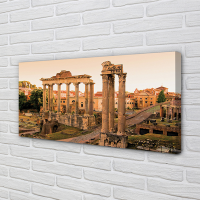 Foto op canvas Rome forum romanum sunrise