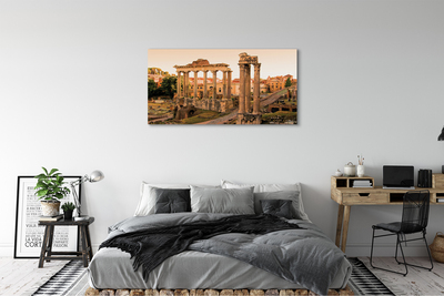 Foto op canvas Rome forum romanum sunrise