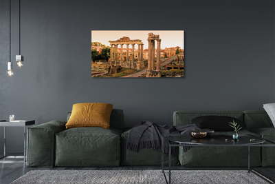 Foto op canvas Rome forum romanum sunrise