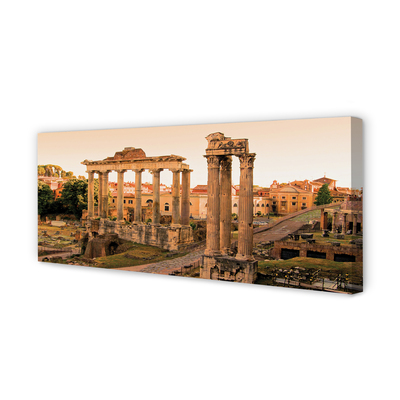 Foto op canvas Rome forum romanum sunrise