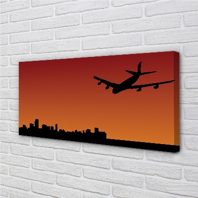 Schilderijen op canvas doek Vliegtuighemel