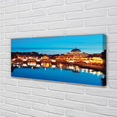 Foto op canvas Rome river bridges sunset