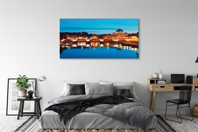 Foto op canvas Rome river bridges sunset