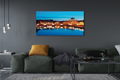 Foto op canvas Rome river bridges sunset