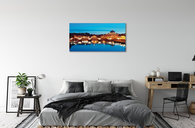 Foto op canvas Rome river bridges sunset