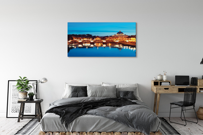 Foto op canvas Rome river bridges sunset